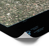 Detroit, Michigan satellietposter Poster (Hoek)
