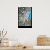 Detroit, Michigan satellietposter Poster (Keuken)