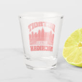 Detroit, Michigan Shot Glas (Achterkant)