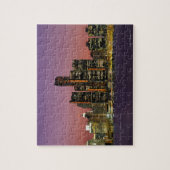 Detroit, Michigan Skyline bij nacht Legpuzzel (Verticaal)