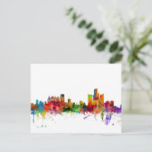 Detroit Michigan Skyline Briefkaart (Staand voorkant)
