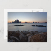 Detroit, Michigan Skyline Briefkaart (Voorkant / Achterkant)