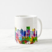 Detroit Michigan Skyline Koffiemok (Voorkant rechts)