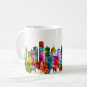 Detroit Michigan Skyline Koffiemok (Voorkant links)