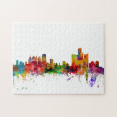 Detroit Michigan Skyline Legpuzzel (Horizontaal)