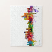 Detroit Michigan Skyline Legpuzzel (Verticaal)