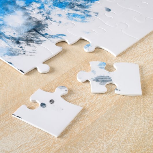 Detroit Michigan Skyline Legpuzzel (Zijkant)