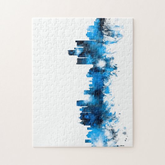 Detroit Michigan Skyline Legpuzzel (Verticaal)