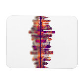 Detroit Michigan Skyline Magneet (Horizontaal)