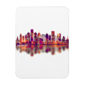 Detroit Michigan Skyline Magneet (Verticaal)