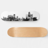 Detroit Michigan Skyline Skateboard (Horizontaal)