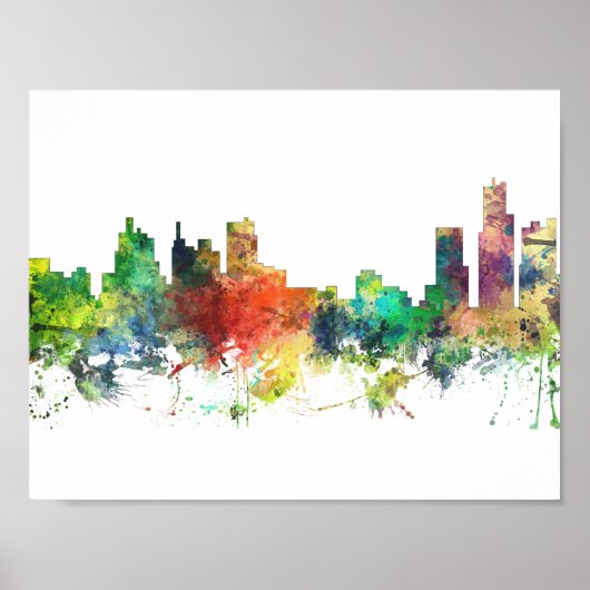 DETROIT, MICHIGAN SKYLINE SP - POSTER (Voorkant)