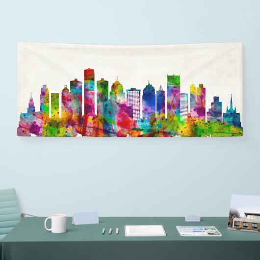 Detroit Michigan Skyline Spandoek (Beurs)