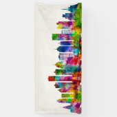 Detroit Michigan Skyline Spandoek (Verticaal)