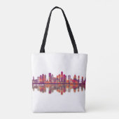 Detroit Michigan Skyline Tote Bag (Achterkant)