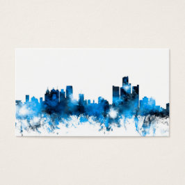 Detroit Michigan Skyline Visitekaartjes
