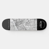 Detroit, Michigan Stadsplattegrond Skateboard (Horizontaal)