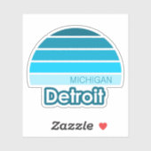 Detroit Michigan Sticker (Vel)