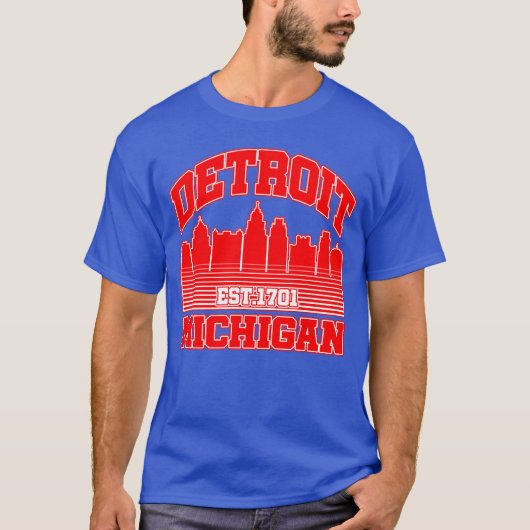 Detroit, Michigan T-shirt (Voorkant)