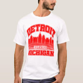 Detroit, Michigan T-shirt (Voorkant)