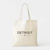 Detroit Michigan Tote Bag (Achterkant)