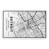 Detroit Michigan USA City Travel City Map Magneet (Horizontaal)