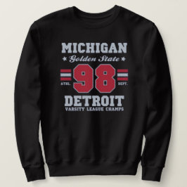 DETROIT MICHIGAN Varsity Style USA Vintage sport Trui