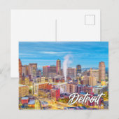 Detroit, Michigan, Verenigde Staten Briefkaart (Voorkant / Achterkant)