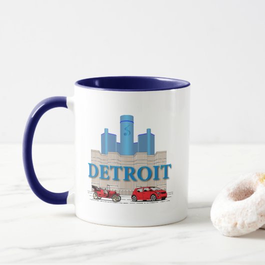 Detroit Michigan Verenigde Staten Mok (Met donut)
