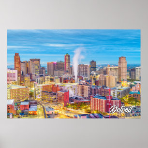 Detroit, Michigan, Verenigde Staten Poster