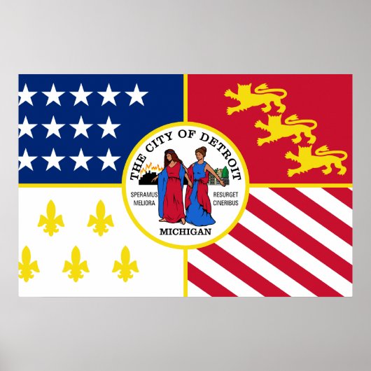 Detroit, Michigan, Verenigde Staten Poster (Voorkant)