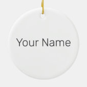 Detroit Michigan Verenigde Staten Skyline  Verenig Keramisch Ornament (Achterkant)