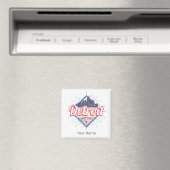 Detroit Michigan Verenigde Staten Skyline  Verenig Magneet (Insitu (Vaatwasser))