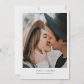 Detroit Michigan Waterverf Wedding Invitation Kaart (Achterkant)