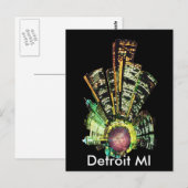 DETROIT MINI PLANET BRIEFKAART (Voorkant / Achterkant)