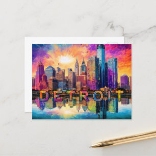 Detroit Motor City Briefkaart