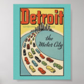 Detroit motor city poster (Voorkant)