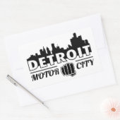 Detroit Motor City Skyline Sticker (Envelop)