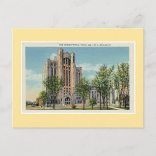  Detroit New Masonic Temple Briefkaart