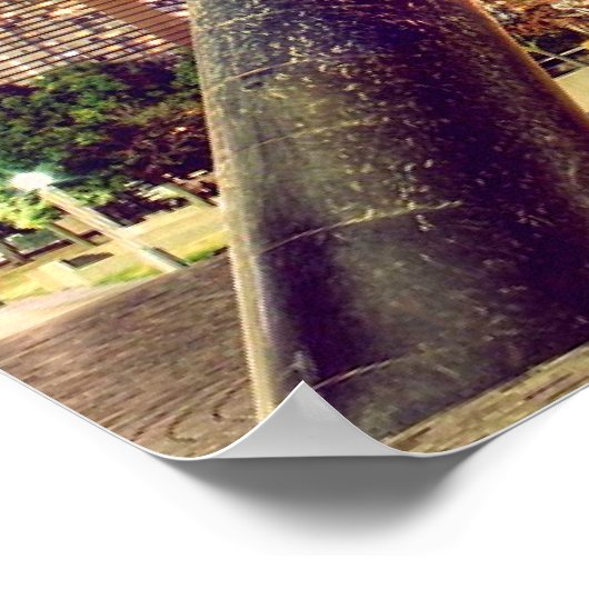 Detroit Night Skyline Poster (Hoek)