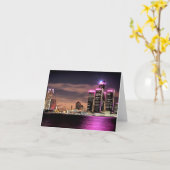 Detroit Notecard Kaart (Gele Bloem)