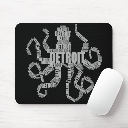 Detroit Octopus Art Muismat (Met muis)