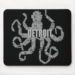 Detroit Octopus Art Muismat