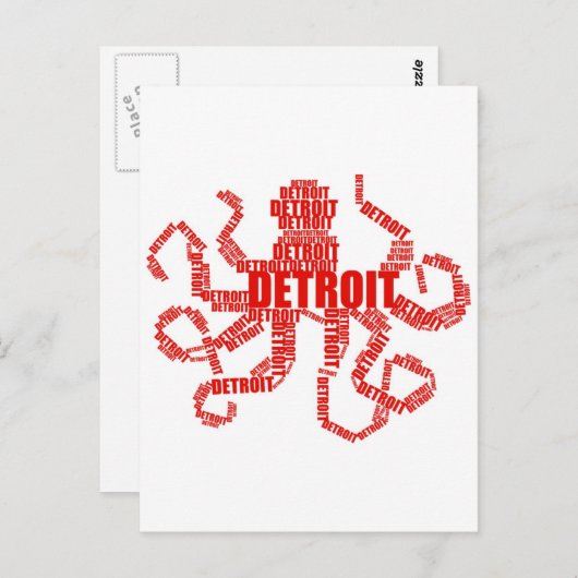 Detroit Octopus Briefkaart (Voorkant / Achterkant)