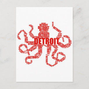Detroit Octopus Briefkaart