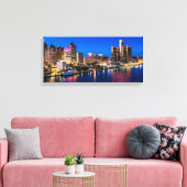 Detroit Oktober Skyline Canvas Print (Insitu (Woonkamer))