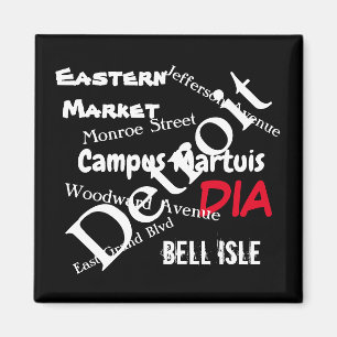 Detroit omringd door liefde magneet