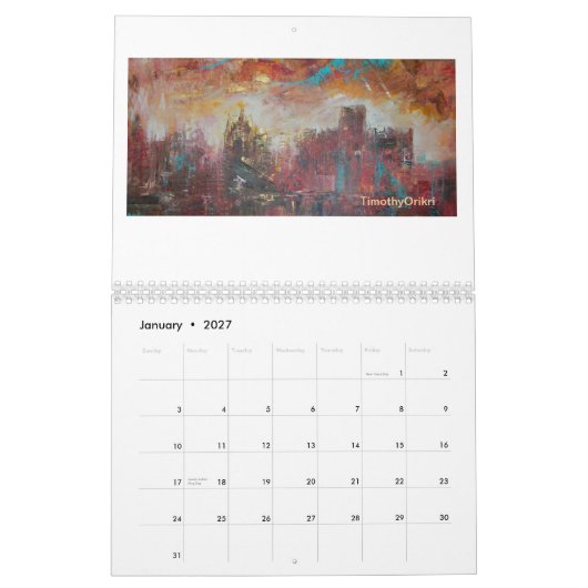 "Detroit on My Mind" Agenda 2015 Kalender (Jan 2027)