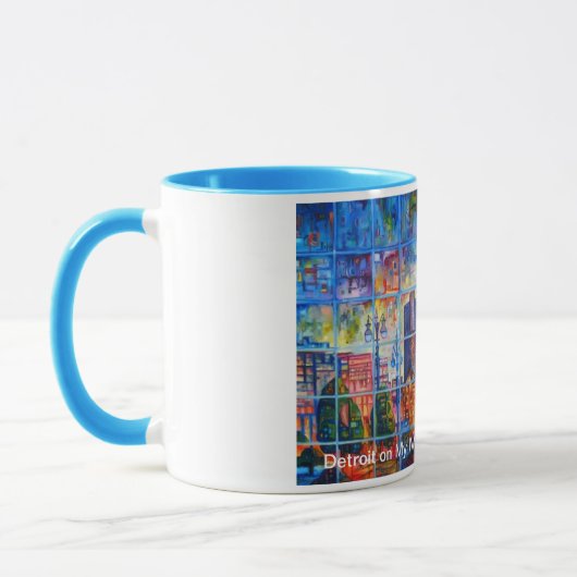 Detroit op mijn gedachten mok (Links)