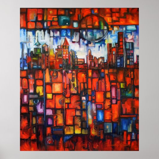 Detroit op Mijn Mind IV Canvas Print (Voorkant)